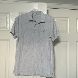 American Eagle men’s medium light gray polo